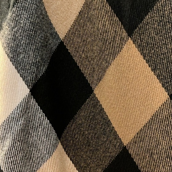 Sonoma black/ white/ tan double layered poncho. Size One size - Picture 10 of 10